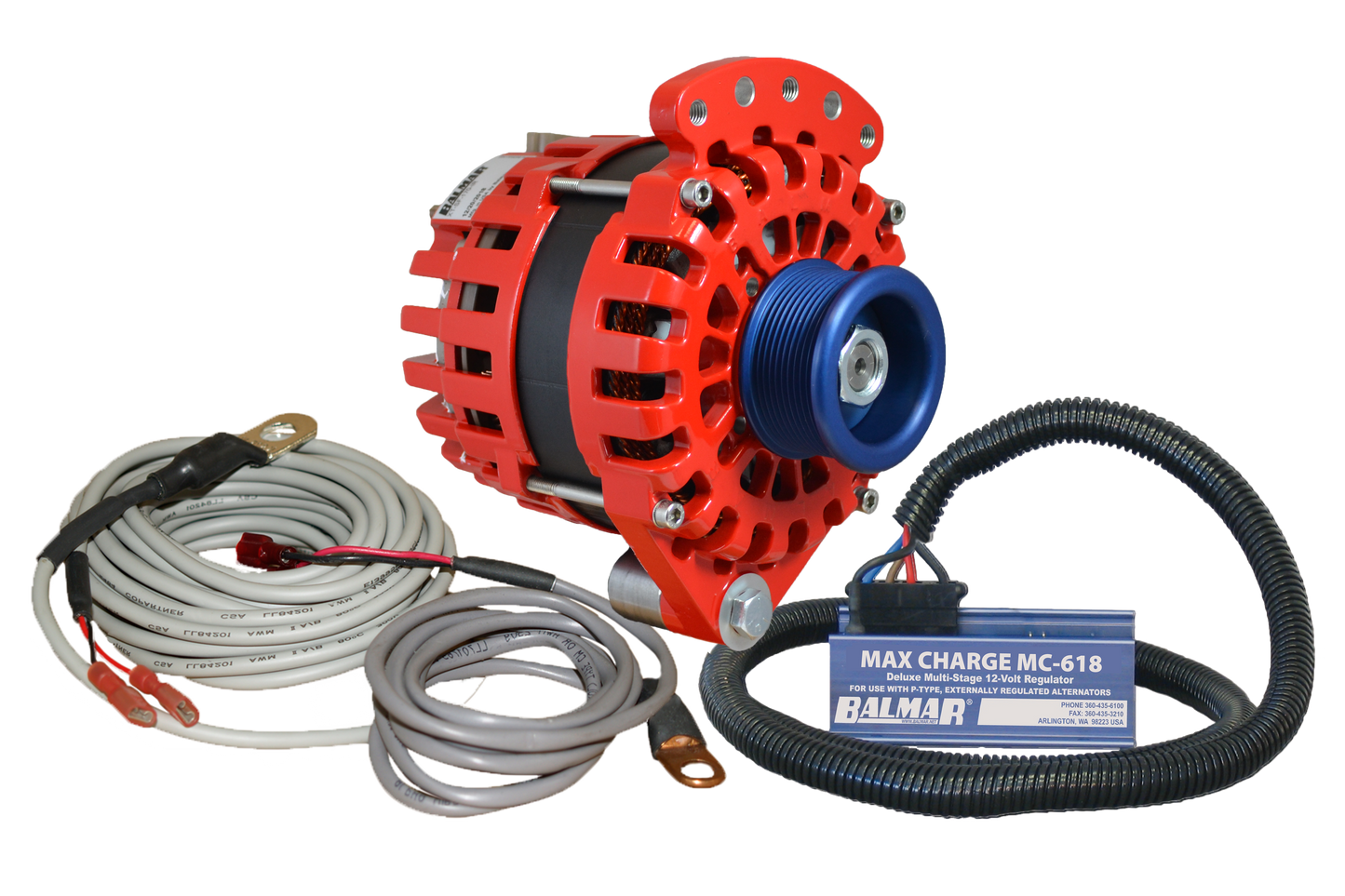 Balmar XT-SF-170-J10-KIT Alternator Kit, Single Foot